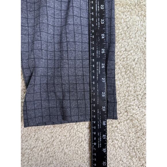 J.Jill Pants Small S Ponte Slim Leg Gray Check Pull On Stretch B607 - Picture 7 of 9